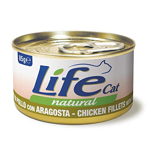 Life Cat Natural Hähnchenfilets und Hummer, Dose 85g von LIFE PET CARE