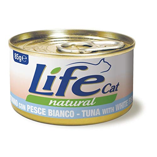 Life Cat Natural Thunfisch mit Weißfisch, Dose 85g von LIFE PET CARE