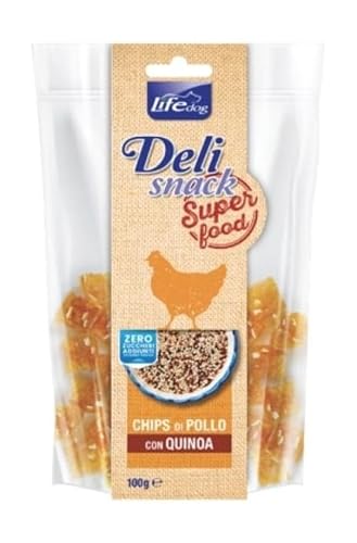 DELISNACK SUPERFOOD CHIPS DI POLLO CON QUINOA. 100GR von Life