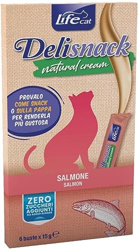 DELISNCAK NATURAL CREAM CREAM SALMONE. 6X15GR von LIFE