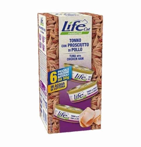 LIFE CAT MULTIBOX TONNO E PROSCIUTTO. 6X50GR von LIFE