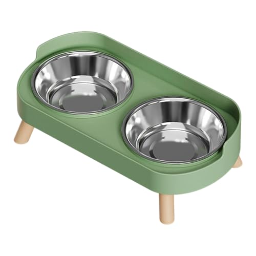 Erhöhter Futternapf für Hunde, Wassernapf, erhöhte Hundenäpfe mit Ständer, doppelte Katzenfutterstation, Doppel-Futternapf-Set mit spritzwassergeschütztem Schutz für kleine Hunde und Katzen Erhöhter Futternapf für Hunde, Wassernapf, erhöhte Hundenäpfe mit Ständer, doppelte Katzenfutterstation, Doppel-Futternapf-Set mit spritzwassergeschütztem Schutz für kleine Hunde und Katzen von LIGSLN
