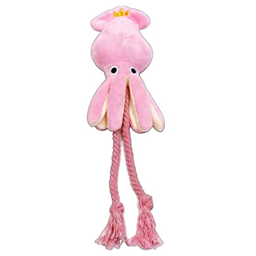 LIGSLN Pet Dog Squeak Toy For Small Dogs Plush Octopus Toy Dogs Chewing Rope Toy Aggressive Chewers Toy Puppy Gift Pet Squeaky Toy Rope For Dogs Pet Squeak Toy von LIGSLN