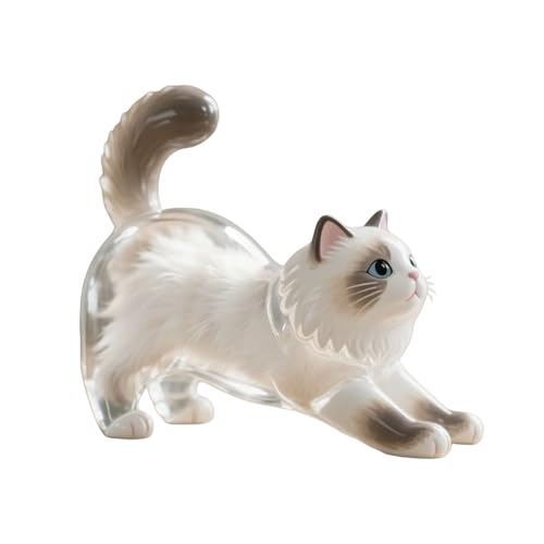LIGSLN Schlüsselanhänger mit Katzenhaar, zum Sammeln von Katzen- und Hundehaaren, transparenter dekorativer Behälter, Haustier-Gedenkgeschenk LIGSLN Schlüsselanhänger mit Katzenhaar, zum Sammeln von Katzen- und Hundehaaren, transparenter dekorativer Behälter, Haustier-Gedenkgeschenk von LIGSLN
