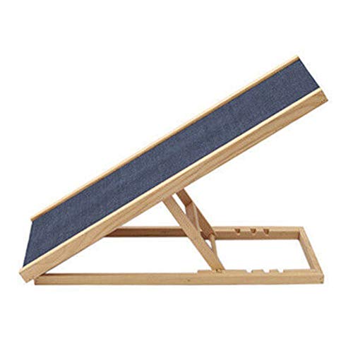 Hundetreppe Faltbare Haustiertreppe aus Holz mit Rutschfester Oberfläche und Schwammschaum, große 2/4-Datei-Haustierrampe für Hunde und Katzen, Sofa/Auto/Hochbett (Size : 100×40cm) von LIJBN