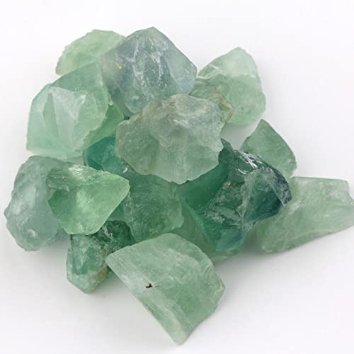 LIJUCAI 100 g Bulk Lots roher rauer Kristallquarz natürlicher Stein Amethyst Citrin Fluorit Mineralexemplar Gartendekoration, Fluorit von lightclub