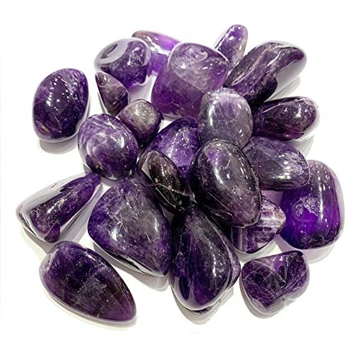 LIJUCAI 100 g natürlicher Amethyst Stein Amethyst Kies Bergkristall Quarz Rohedelstein Mineralprobe Aquarium Gartendekoration, 10,20 mm, China von LIJUCAI