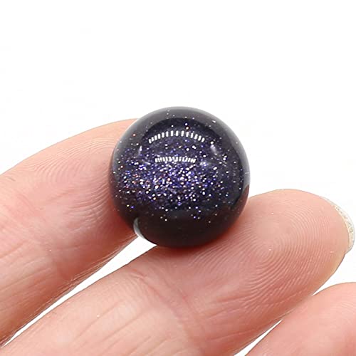 LIJUCAI 16 mm runder natürlicher Kristallquarz-Transferball polierte Edelsteinperlen Energieexemplar DIY Schmuck Wohnkultur Handwerk, Amethyst, 1 Stück (16 x 16 mm) von lightclub