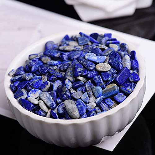 LIJUCAI 50/100 g natürlicher Kristall-Amethyst-Achat, unregelmäßiges Mineral, Heilstein, Kies, geeignet für Aquarien-Wohnkultur, Lazurit, 100 g von lightclub