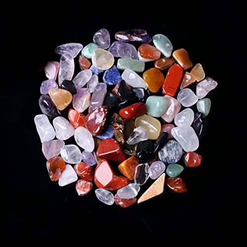 LIJUCAI 50 g, 3 Größen, natürlicher gemischter Quarzkristall, Stein, Kies, Behälter, Dekoration, Natursteine ​​und Mineralien, 7 bis 9 mm von LIJUCAI