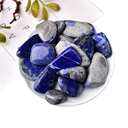 LIJUCAI 50g/100g Große Größe 10-30mm Natürlicher Kristallquarz Amethyst Kies Exemplar Roter Achat Lazuli Stein für Aquarium,Lazuli,100g von lightclub