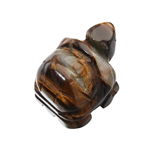 LIJUCAI Natürliche Mineral-Schildkröte Glücksbringer Kristallschildkröte Figur Carving Statue Stein Aquarium Dekoration Handwerk Geschenk,4 von lightclub