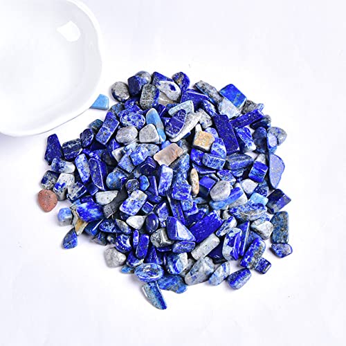 LIJUCAI Natürlicher Kristall-Rosenquarz-Erz-Mineral-Exemplar-Stein Natürlicher bunter Quarz für Aquarium-Stein-Heimdekoration DIY,Lazuli,100g von LIJUCAI