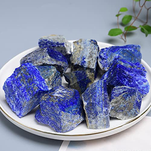 LIJUCAI Natürlicher Lapislazuli-Stein, Kristall, Bule-Farbe, rauer Stein, Mineral, Wohnkultur, Aquarium, Blume, Kristalldekoration, Lapislazuli-Stein, 390,400 g (1 Packung) von lightclub