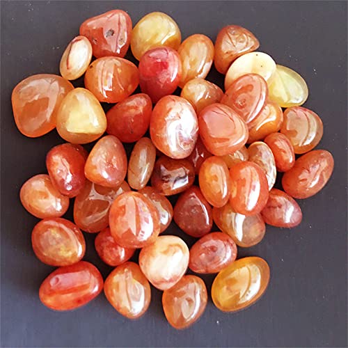 LIJUCAI Natürlicher unregelmäßiger Karneol, rauer roter Achat, roher Schotter, Kristalle, Quarz, Mineral, Mosambik, Bastelzubehör, 100 g von LIJUCAI