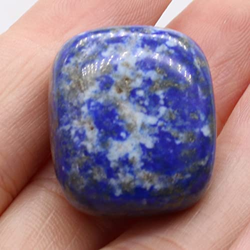 LIJUCAI Opalquarz Ornamente unregelmäßiger Kristall poliert Aquarium Garten Wohnkultur Handwerk Naturstein Mineral DIY Schmuck 1PC,Lapislazuli,20,30MM von lightclub