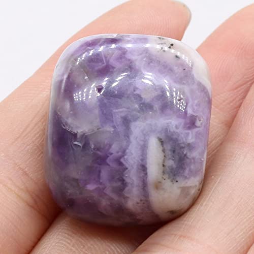 LIJUCAI Topas Ornament natürlicher Halbedelstein unregelmäßig polierter Edelstein DIY Schmuck Zubehör Aquarium Gartendekoration, Amethyst, 20,30 mm von lightclub