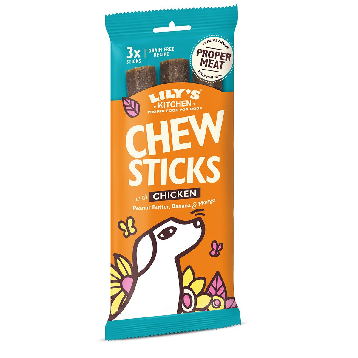 LILY'S KITCHEN Dog Chew Sticks Huhn 120g von LILY'S KITCHEN