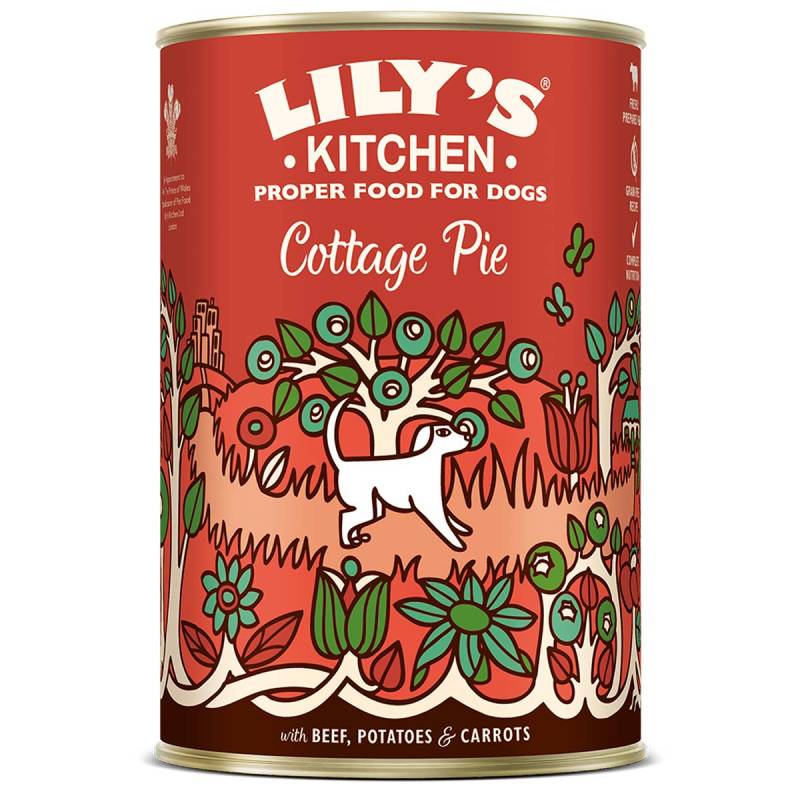 LILY'S KITCHEN Dog Cottage Pie Rind 6x400g von LILY'S KITCHEN