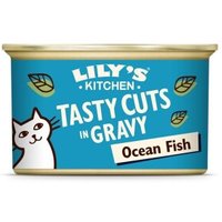 LILY'S KITCHEN Nassfutter Katze Adult Tasty Cuts in Sauce Meeresfisch 24x85 g von LILY'S KITCHEN