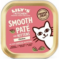 LILY'S KITCHEN Nassfutter Kitten Smooth Patè Huhn 38x85 g von LILY'S KITCHEN