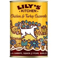 LILY'S KITCHEN Nassfutter für Hunde Adult Huhn & Truthahn 6x400 g von LILY'S KITCHEN