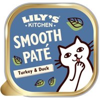 LILY'S KITCHEN Nassfutter Katze Adult Smooth Patè Ente & Truthahn 19x85 g von LILY'S KITCHEN