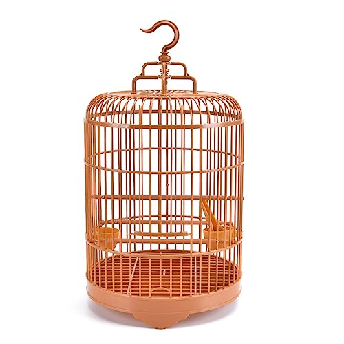 Vogelflugkäfig Display Vogelkäfig Tragbarer Retro-Vogelpapageienkäfig Oriole Muffin Kleine Villa Runder Vogelkäfig Käfig für Nymphensittiche von LIMKOO