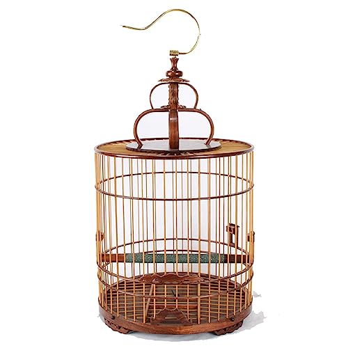 Vogelflugkäfig Leichter Vogelträger, atmungsaktiver Reisekäfig mit Futtervogelkäfig, Reisekäfig for kleine Vogelkäfige Käfig für Nymphensittiche (Color : C, Size : S) von LIMKOO