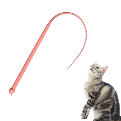 LINGJIA Katzenangel Stabil, Katzenangel Lang, Silikon Katze Stick, Spielzeug Teaser Katze Stick, Schwanz Katze Angel, Interaktive Maus Stick Katze Spielzeug die Erkundung, Kätzchen Spielen Praxis von LINGJIA