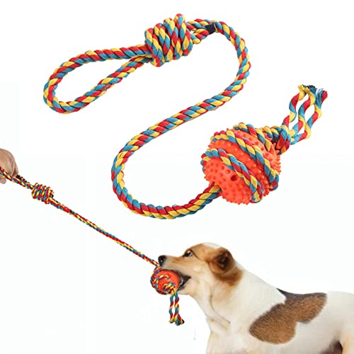 LINGJIONG Beißspielzeug für Welpen - Unzerstörbares Welpenspielzeug zum Zahnen - Pet Toys Ball Design, stimuliert das Kauen, befriedigendes Nagen für kleine Welpen, kleine Hunde, Hunde, Wolfshunde von LINGJIONG