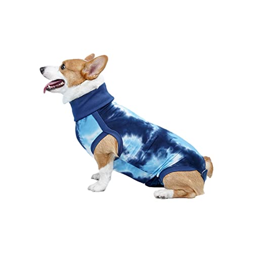 LINGJIONG Erholungsanzug für Hunde - Erholungsanzug für Hunde weiblicher Spay,Recovery Suit E-Collar Alternative, Anti-Lecken Pet Surgical Recovery Snuggly Suit, weicher Stoff-Strampler von LINGJIONG