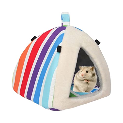 LINGJIONG Hamster-Schlafsack | Winter warmes Hamster-Spielbett – niedliche Kleintiere, zum Aufhängen, für junge Meerschweinchen, Degu, Igel von LINGJIONG