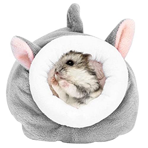 LINGJIONG Hamster Warmbetthaus, Cotton Hamster Winternest, Kleintierbedarf für Hamster, Mini-Igel, Eichhörnchen, Kaninchen für Kinder, Eltern, Freunde von LINGJIONG