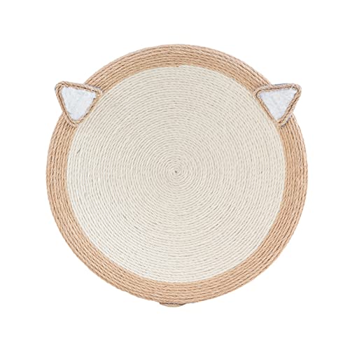 LINGJIONG Haustierkratzer | Rundes Cat Sisal Roap Scratcher Lounge Bett | Langlebige Katzenkratzer zum Schutz Ihrer Möbel von LINGJIONG