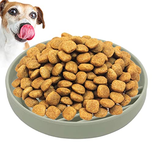 LINGJIONG Hund-Puzzle-Schüssel | Langsamer Fressnapf aus Silikon, Anti-Schlucken, gesunde Ernährung, erhöhter Hundenapf,Hundepuzzlenapf, erhöhter Hundenapf, Hundefutternapf, Slow Bowl, Puppy Bowl von LINGJIONG