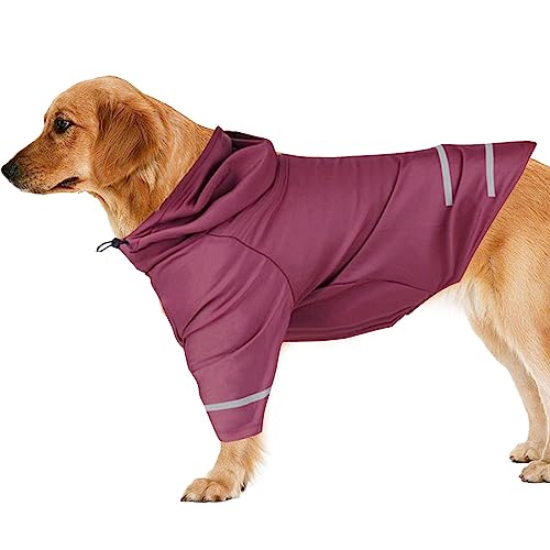 LINGJIONG Sommer-Hundekleidung | Kleine Welpen-Shirts,Haustierkleidung, reflektierend, UV-blockierend, schnell trocknend, atmungsaktiv, für Retriever Labula Husky von LINGJIONG