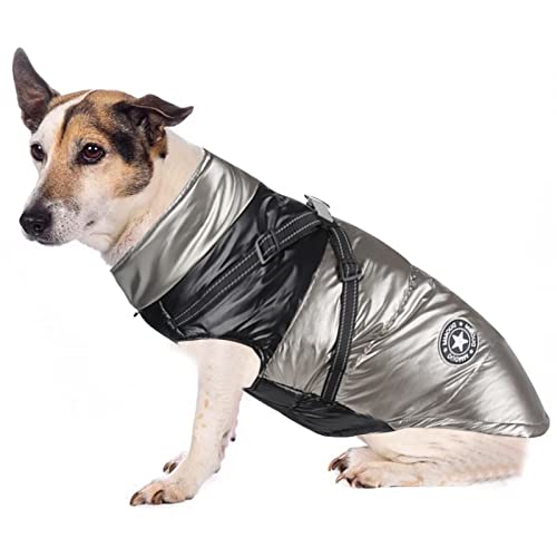 LINGJIONG Wintermäntel für Hunde - Winddichte reflektierende Hundebekleidung | Pet Outdoor Jacket Hund Herbst- und Winterkleidung für mittelgroße kleine Hunde von LINGJIONG