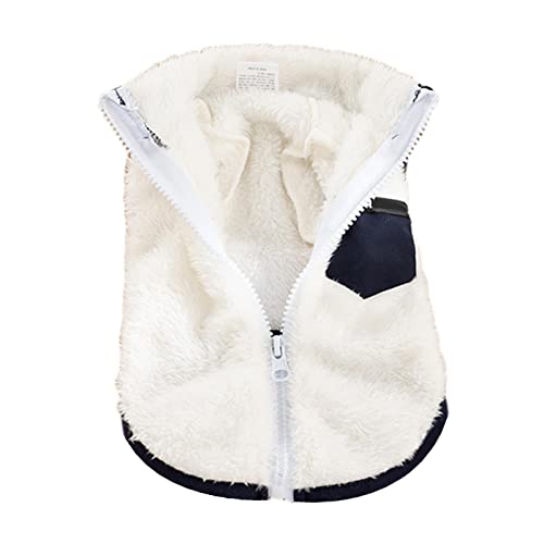 Warmer Hundemantel – extra warmer Hundemantel, wasserdichte Hundejacke, warme Hundeweste, kaltes Wetter, Haustierbekleidung, Fleece gefüttert für kleine, mittelgroße und große Hunde, Lingjiong von LINGJIONG