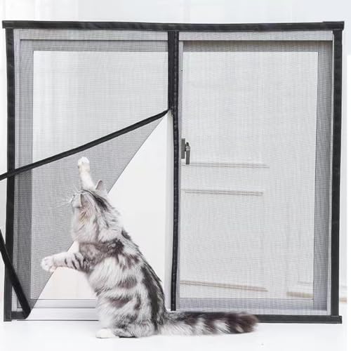 LINGXIYA Katzen-Fensterschutz, Katzen-Sicherheitsnetz, Fenster-Netzschutz, Fliegengitter, Anti-Moskito-Insektennetz, Balkonfenster, Terrassenschutzgitter von LINGXIYA