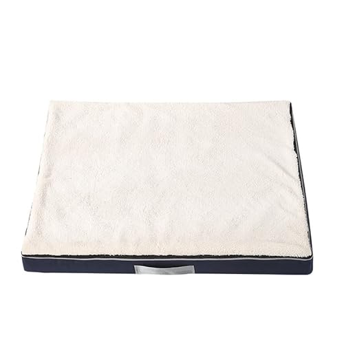 LINGXIYA Orthopädisches Hundebett, Katzenbett, Hundematratze mit Wasserdichtem Abnehmbarem Bezug, Flauschig Hundekissen aus Plüsch für Kleine, Mittelgroße & Große Hunde, Katzen, 90X70X10CM von LINGXIYA