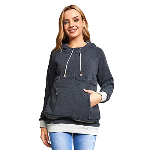 Katzen-Hundetragetasche Hoodies - Welpen-Kätzchen-Tragesweatshirt Pullover Top - Unisex Känguru Kapuze mit abnehmbarer Innentasche von LINYUCHEN