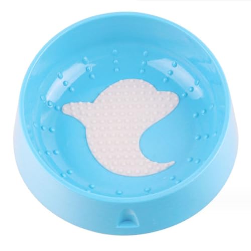 Creative Pet Bowl Oral & Tongue Cleaning Tilt Neck Guard, Blaue Delphine von LINYUMEILL