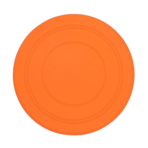 LINYUMEILL 2 Stück Haustier Frisbee Schwimmend Wasser Werfen Interaktiv Klobig Bissfest,Orange von LINYUMEILL