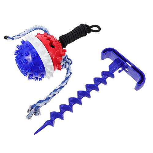 LIOOBO Zähne ziehen Ball Interactive Dog Toys knete hundetraining Molar Hund Haustier zahnspielzeug für welpen Praktisches Kauspielzeug für Hunde Plastik Blue von LIOOBO