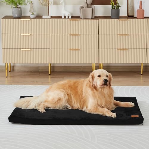 LIORCE Hundeboxunterlage aus Memory-Schaum, XXL-Hundebett-Matte mit abnehmbarem, waschbarem Bezug und wasserdichtem Futter, Haustierbettmatte für extra große Hunde, entworfen für 121,9 cm Hundekäfige, von LIORCE