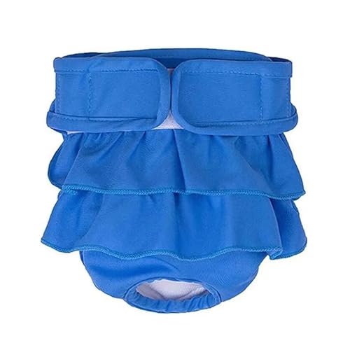 Hundehöschen, 2 Stück, physiologische Hosen, waschbare Menstruationshosen für Hunde (Farbe: Blau, Größe: XL) von LIPINGJING0201