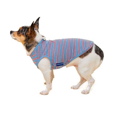 Hundekleidung, Hundekleidung für große Hunde, mittelgroße Hunde und kleine Hunde (Hunde-Shirts sind in verschiedenen Farben und Stilen erhältlich), Größe: XL, Blau/Rot von LITTLE BEAST