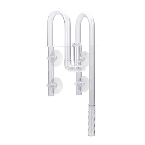 LIUANDS Aquarien Skimmer Clear Tube für Filterfiltration für Öl Protein Scums Filter Drain Tube Pipe von LIUANDS