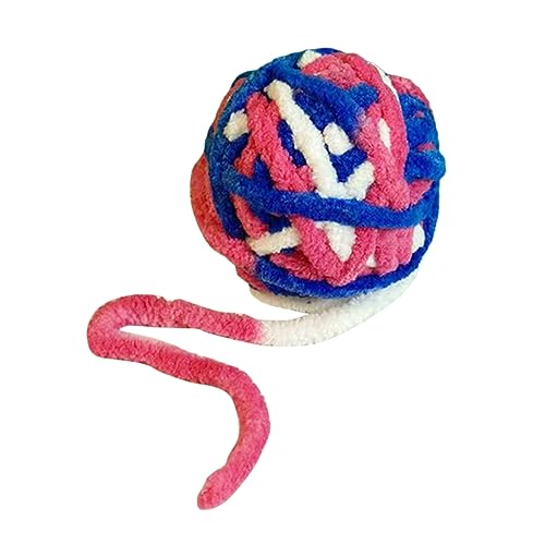 LIUANDS Plüsch-Spielzeugbälle für Katzentraining, Spielen, Pompons, Haustierzubehör für Katzen, bunte Bälle, Katzenspielzeug, Pompons, 5,1 cm Durchmesser von LIUANDS